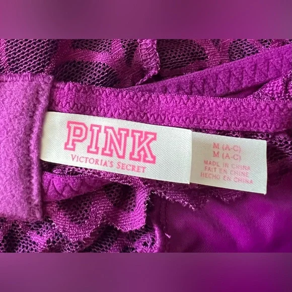 Victoria's Secret Purple Lace Wireless Bra - Picture 6 of 6